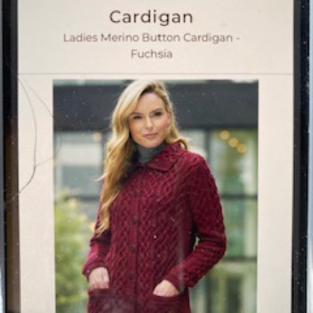 Aran Sweater Market All Wool Cardigan Sweater Size Small